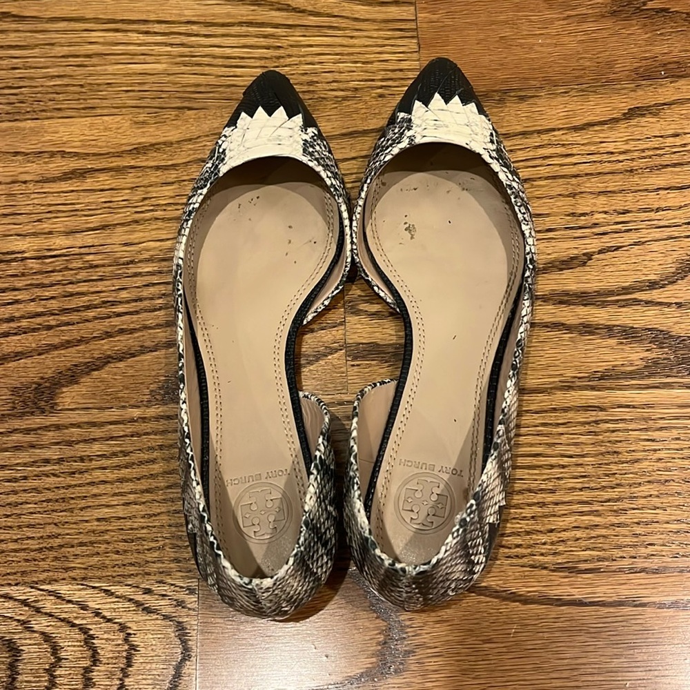 Tory Burch Bi-Color Woven Flats